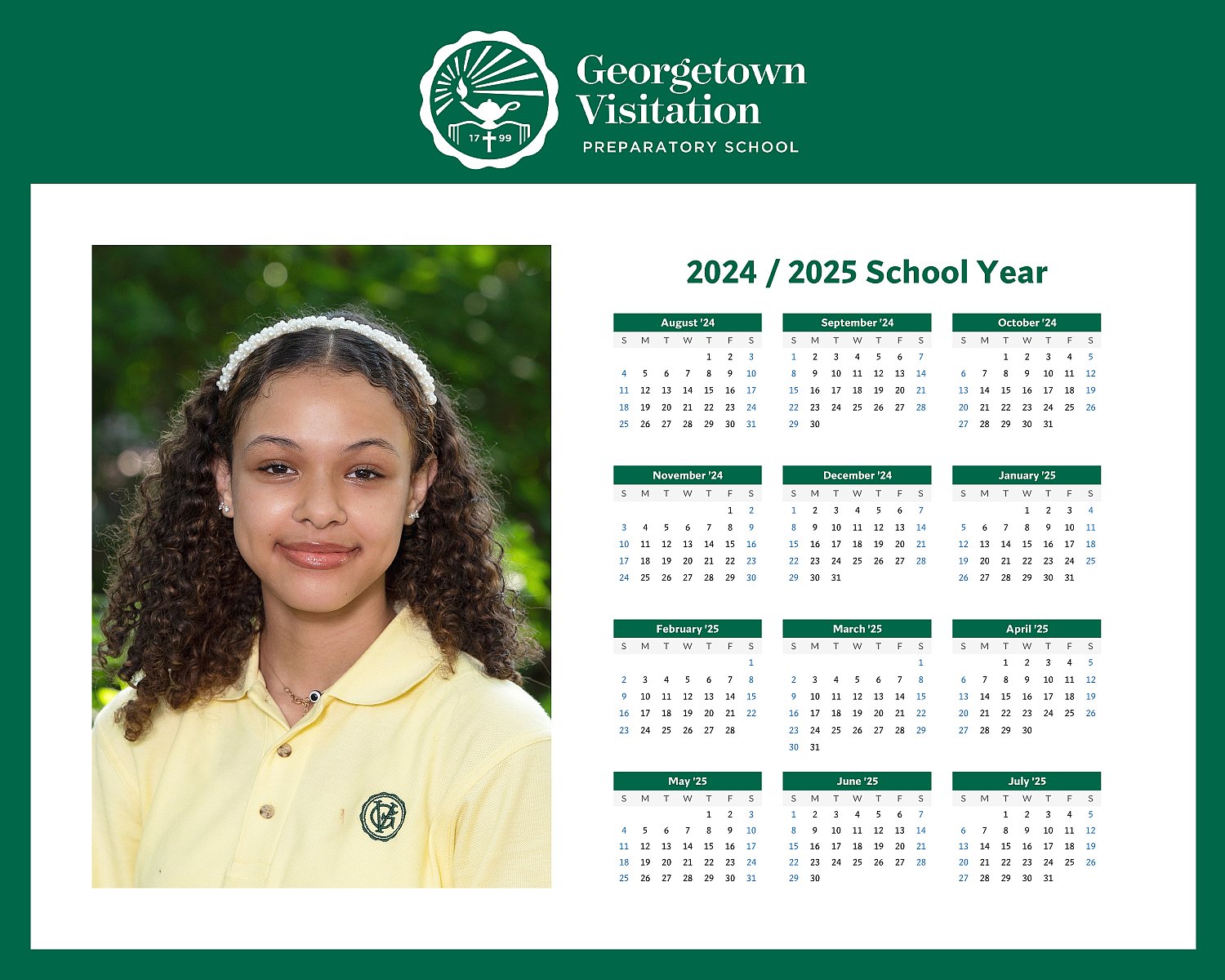 8x10 Portrait Calendar - Photo Products - Stone Photography Inc