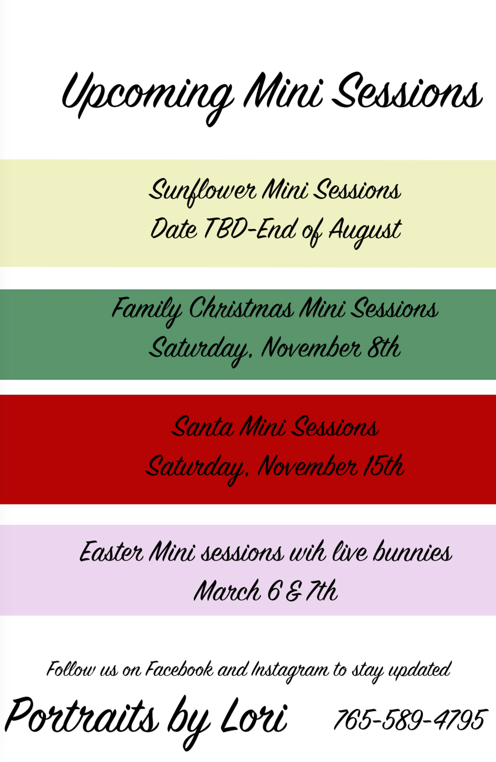 Upcoming events 