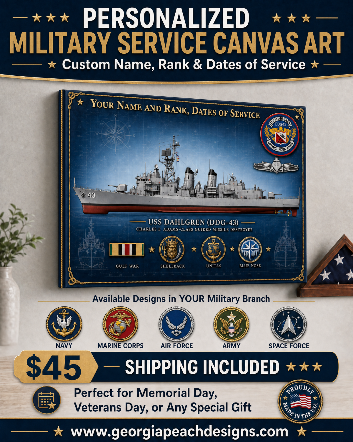 Personalized Military Canvas Art | Custom_Navy_Ship_Canvas.png