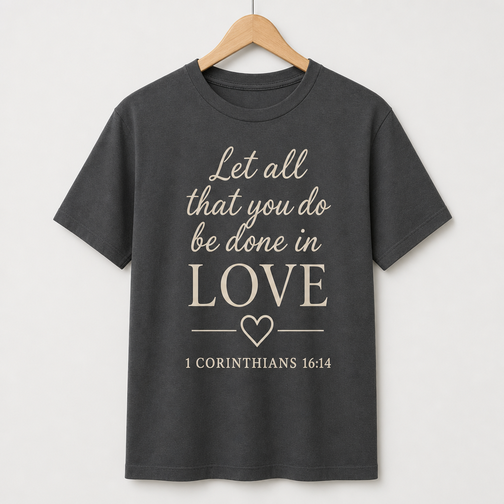Let All You Do – 1 Corinthians 16:14 | Christian_graphic_t-shirt.png