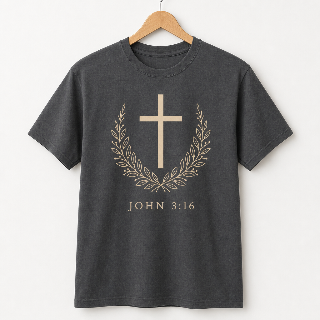 John 3:16 Scripture T-Shirt  | Christian_graphic_t-shirt.png