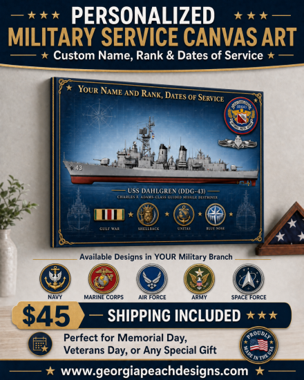 Personalized Military Canvas Art