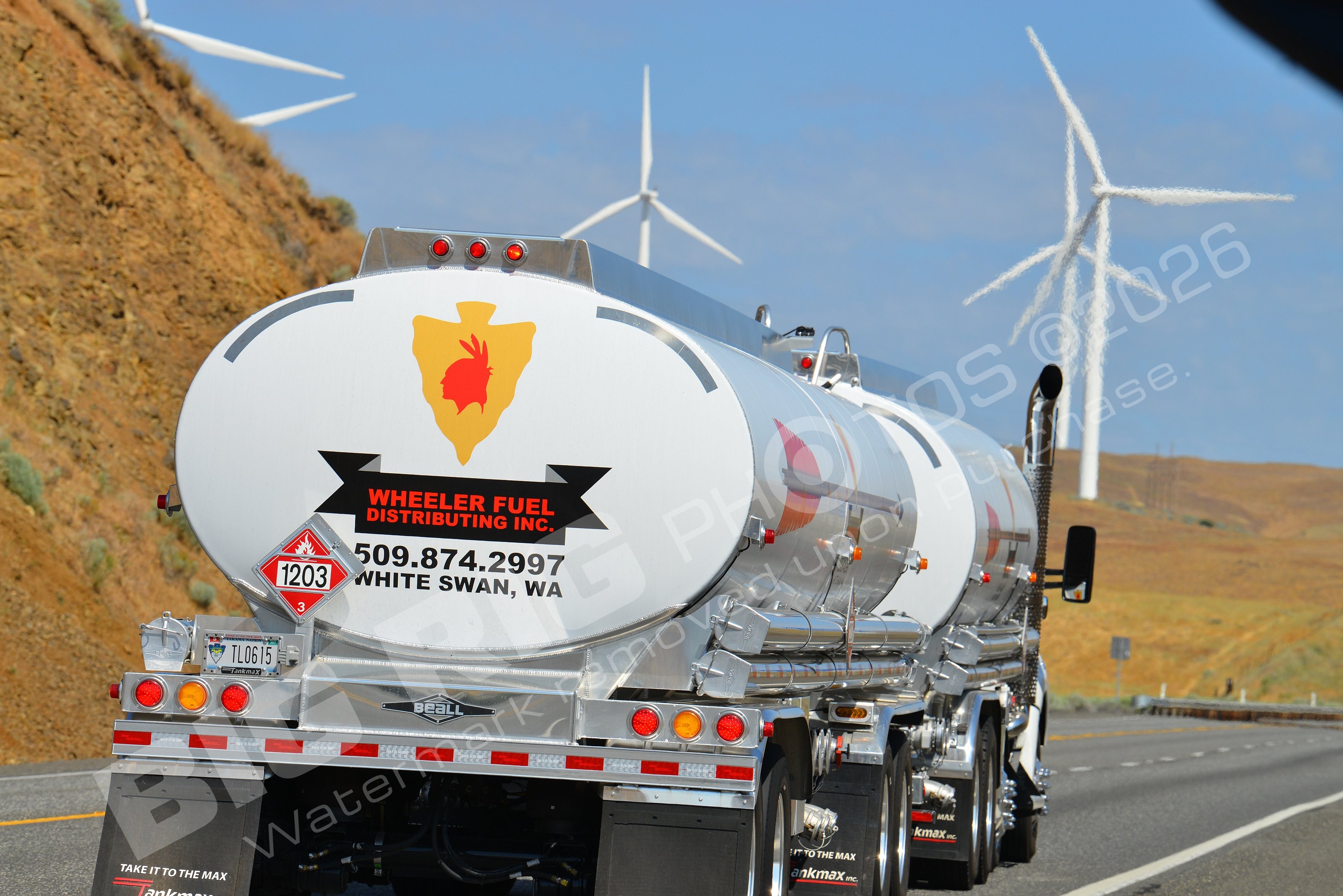 11288, Kenworth, Mary Hill Grade, Oregon, Tanker, US97, Wheeler Fuel, white
