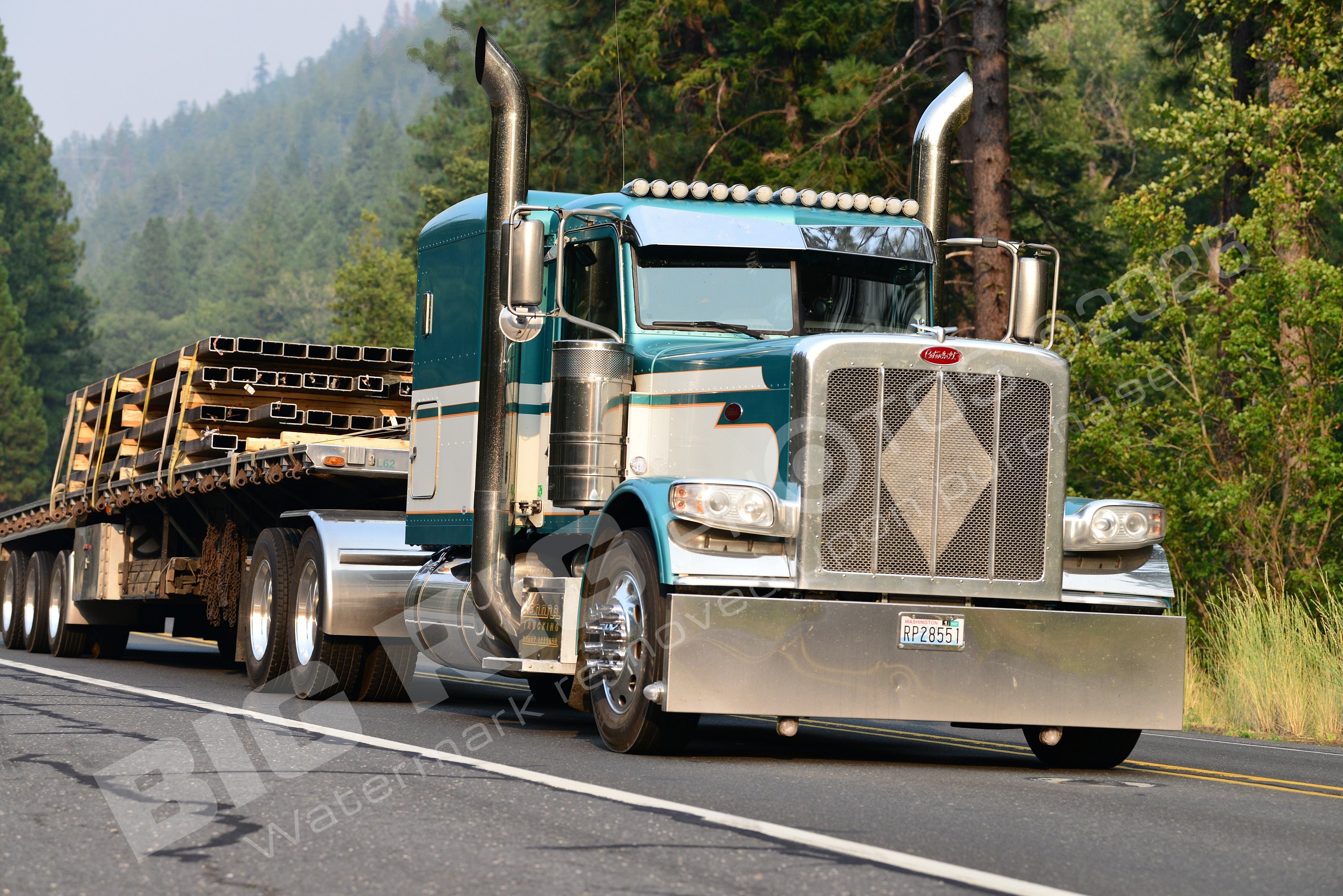 BBF, Flatbed, Kenworth, L62, Penna Trucking, Peterbilt, rp28551