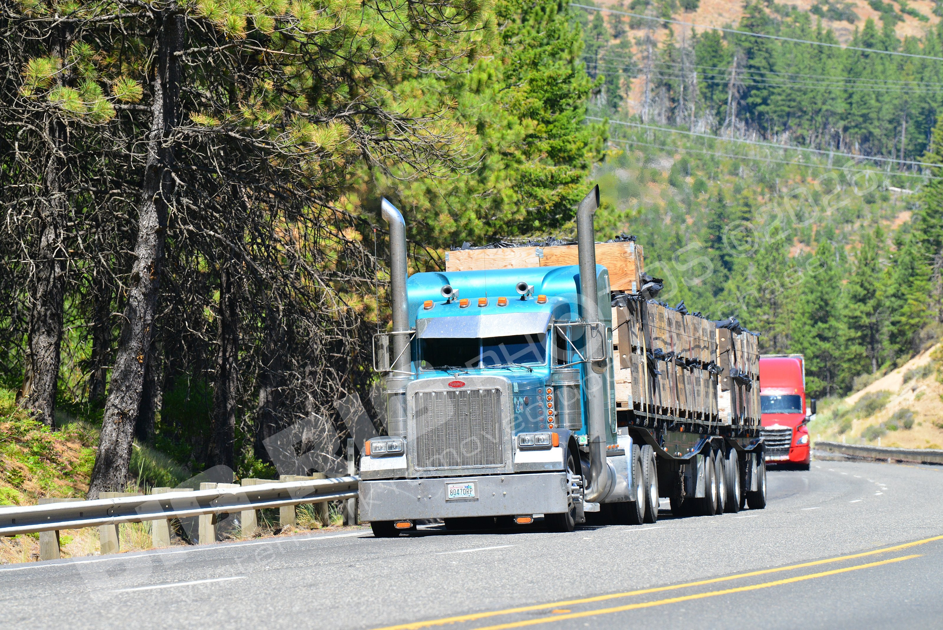 18, 80470rp, BBB, Flatbed, Kenworth, Logger, Peterbilt