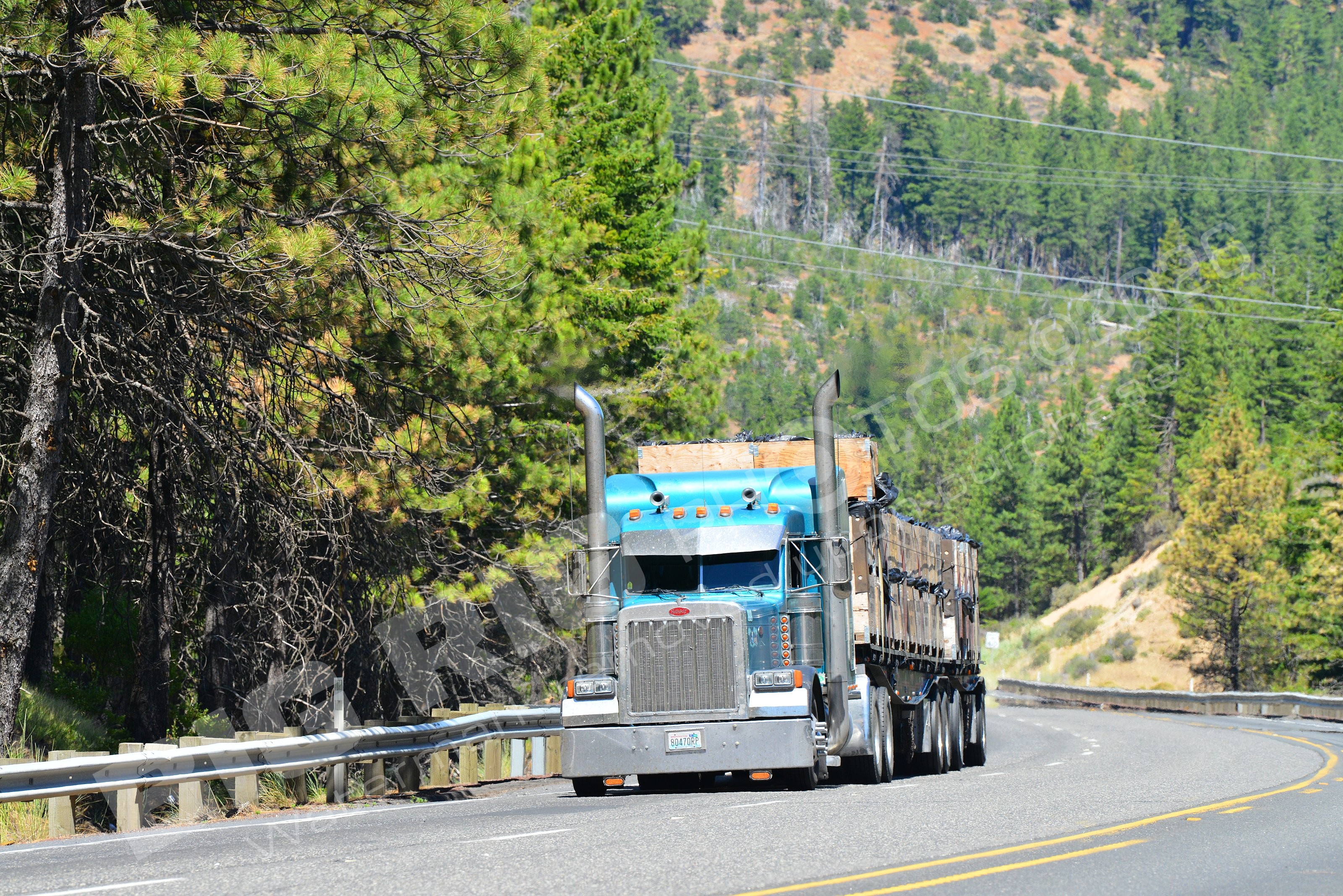 18, 80470rp, BBB, Flatbed, Kenworth, Logger, Peterbilt