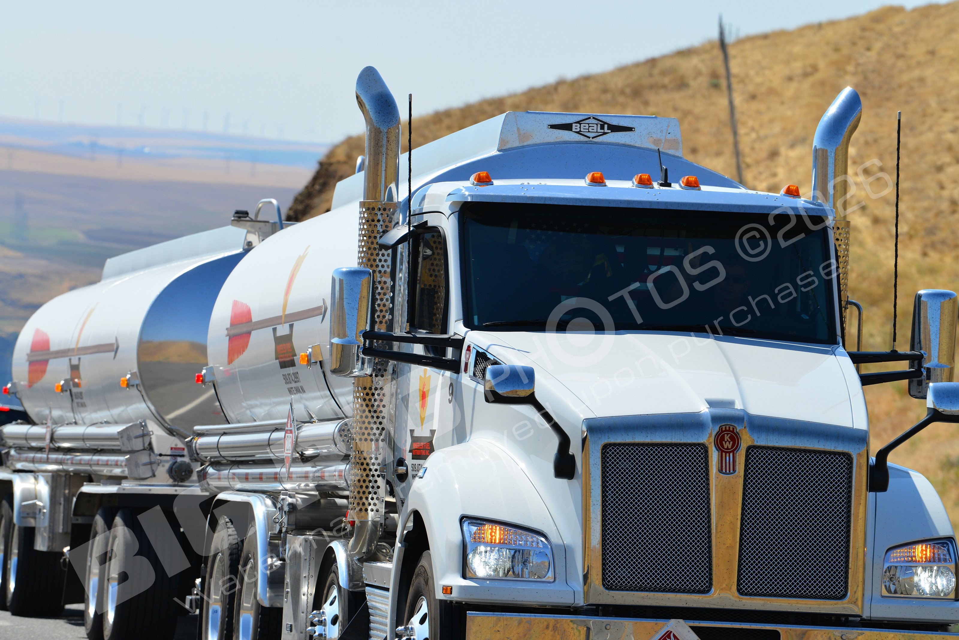 11288, Kenworth, Mary Hill Grade, Oregon, Tanker, US97, Wheeler Fuel, white