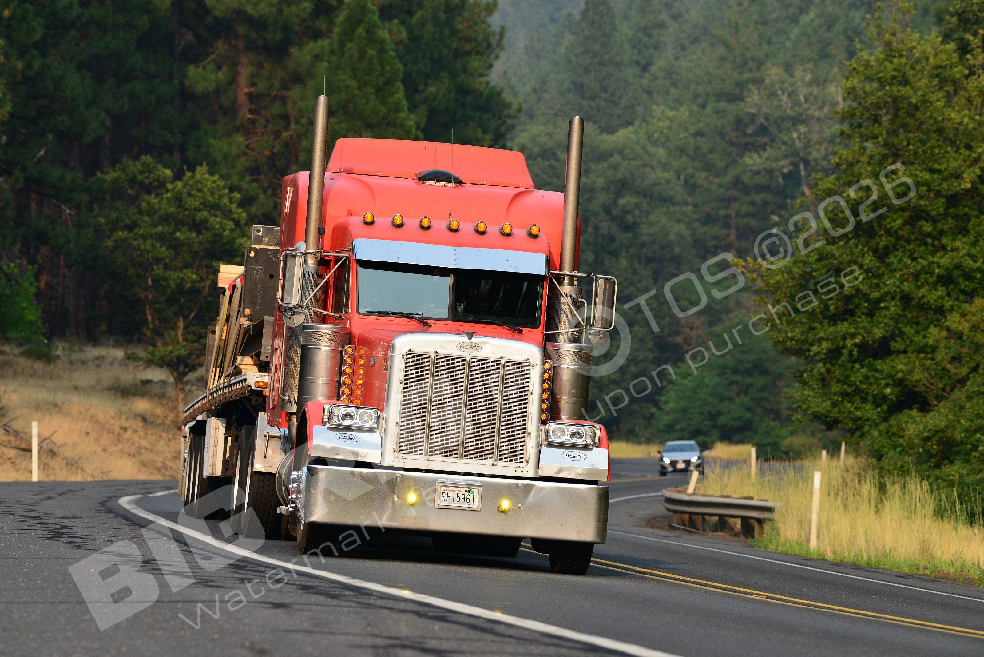 21, BBF, Flatbed, Logger, Peterbilt, rp15961