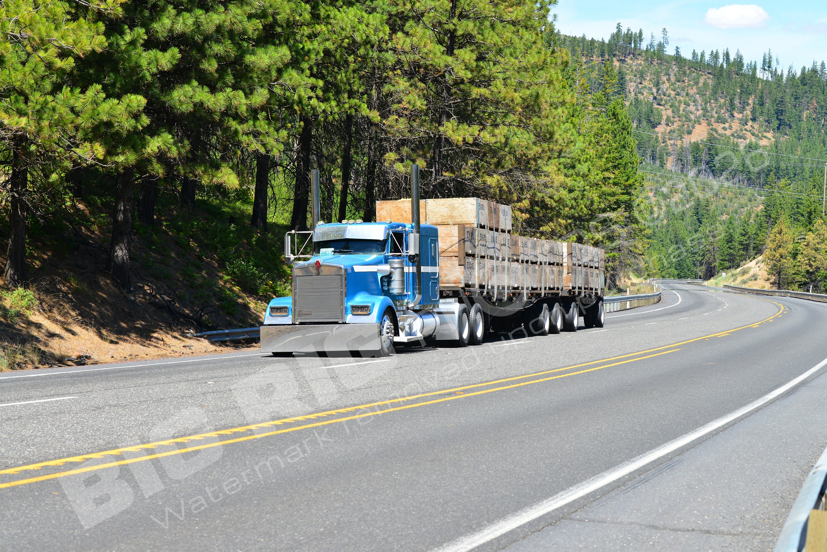 1, BBB, Flatbed, Kenworth, Logger, d64217k