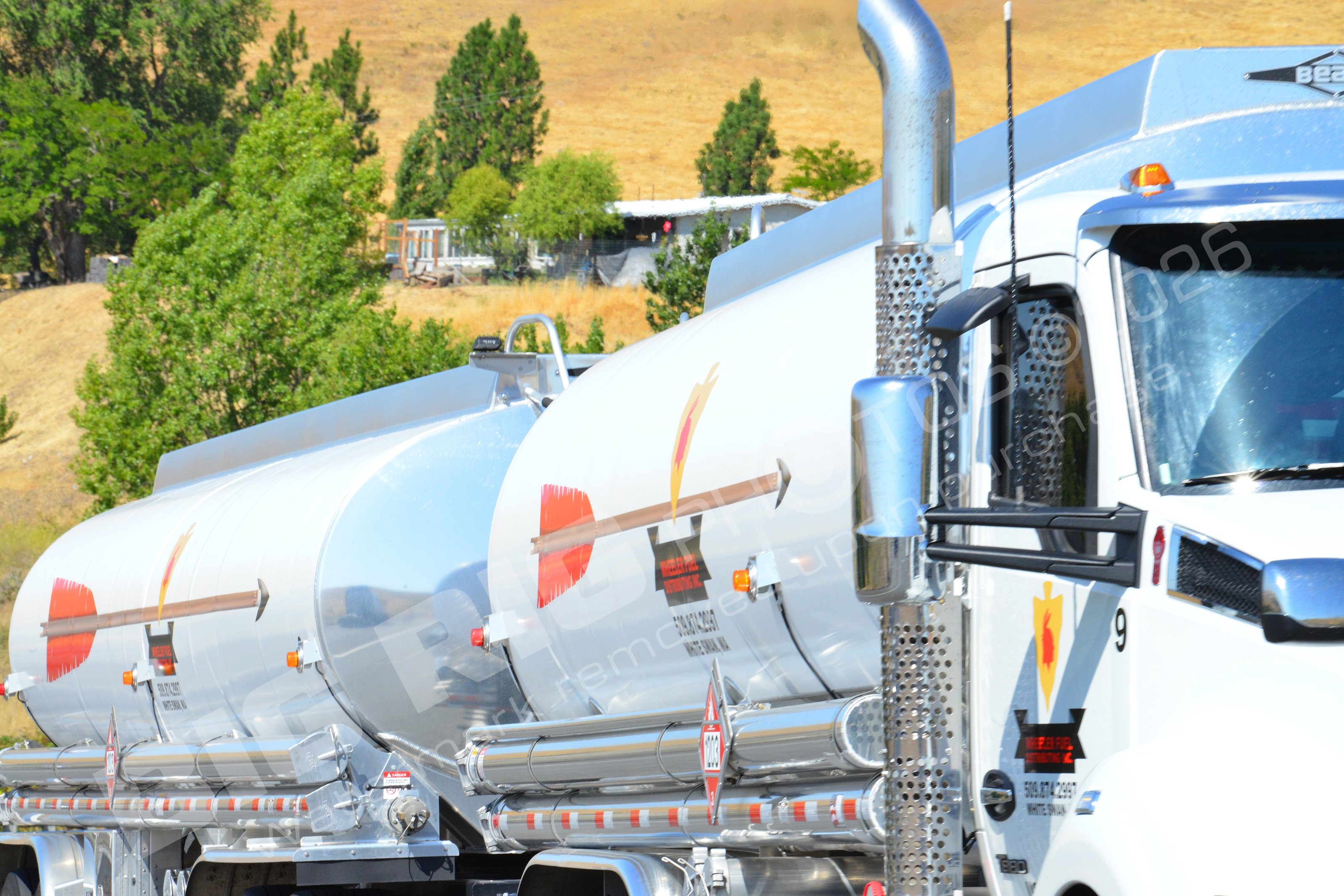 11288, Kenworth, Mary Hill Grade, Oregon, Tanker, US97, Wheeler Fuel, white