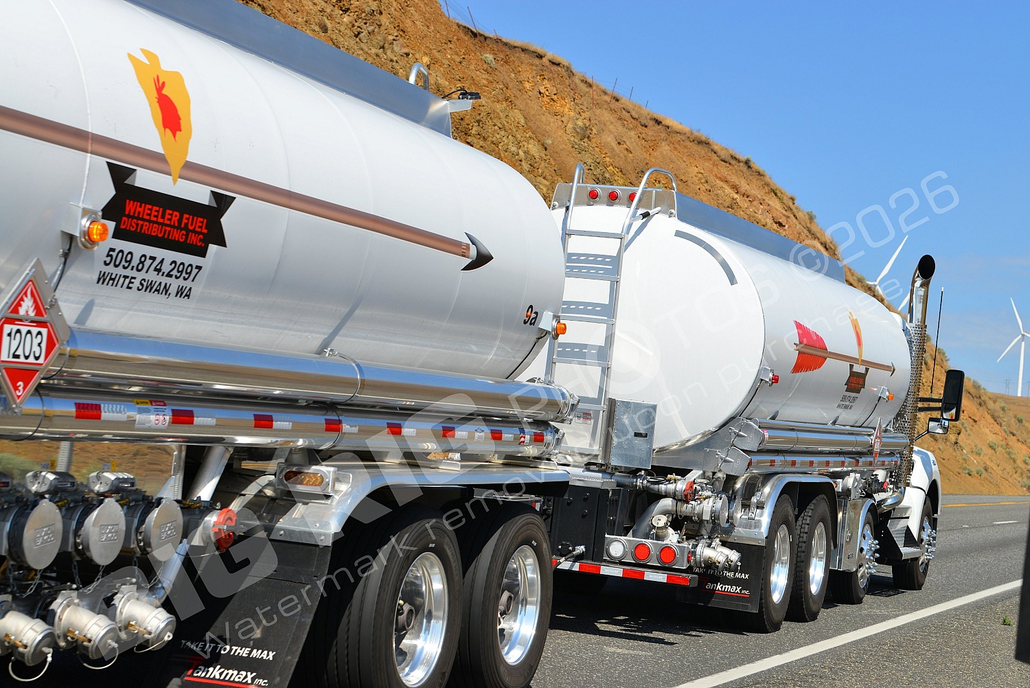 11288, Kenworth, Mary Hill Grade, Oregon, Tanker, US97, Wheeler Fuel, white