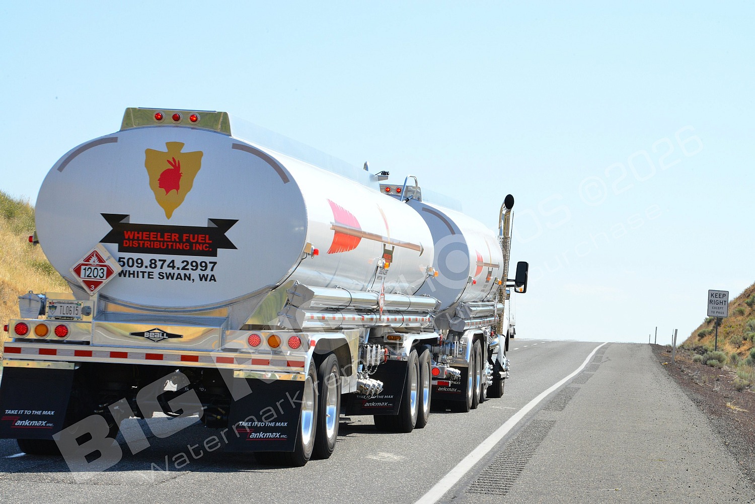 11288, Kenworth, Mary Hill Grade, Oregon, Tanker, US97, Wheeler Fuel, white