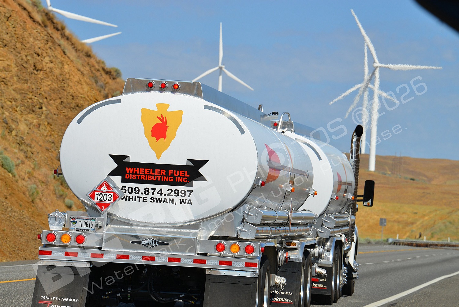 11288, Kenworth, Mary Hill Grade, Oregon, Tanker, US97, Wheeler Fuel, white