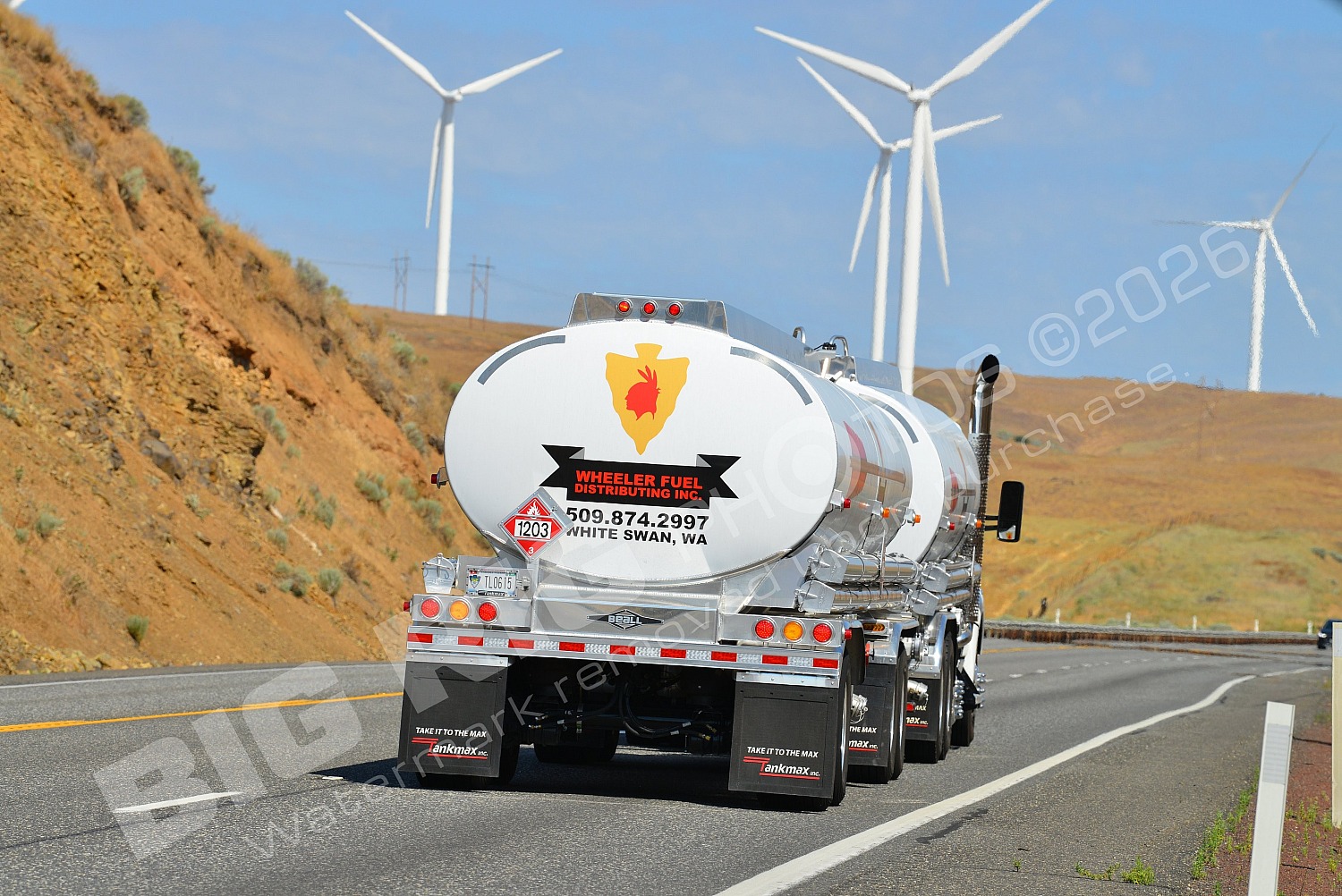 11288, Kenworth, Mary Hill Grade, Oregon, Tanker, US97, Wheeler Fuel, white