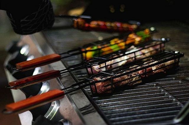 Non-Stick Single Kabob Baskets