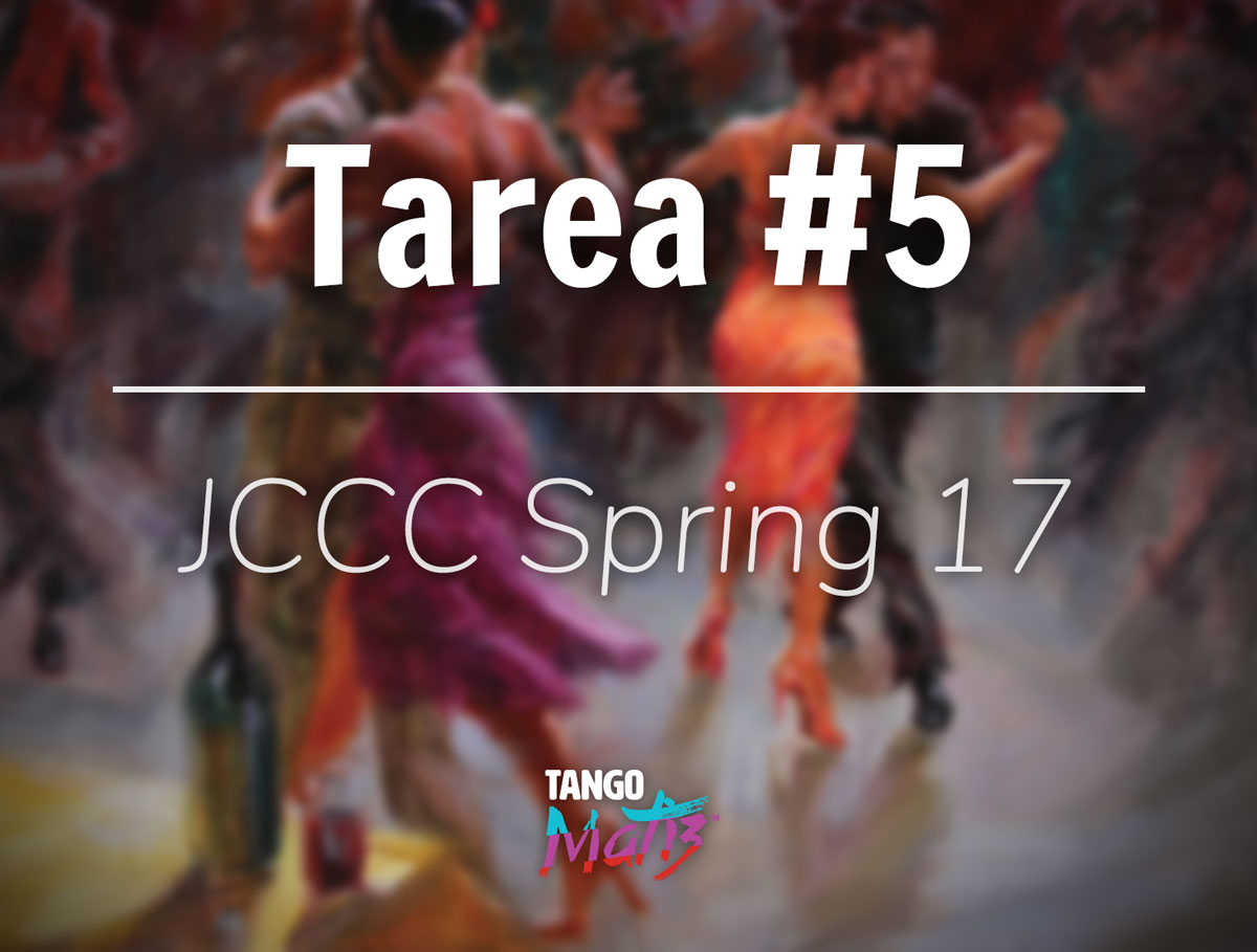 Tarea #5 – JCCC Spring 17