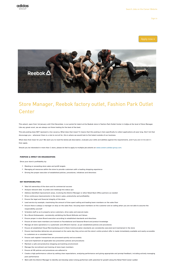 adidas factory outlet jobs adidas factory outlet jobs