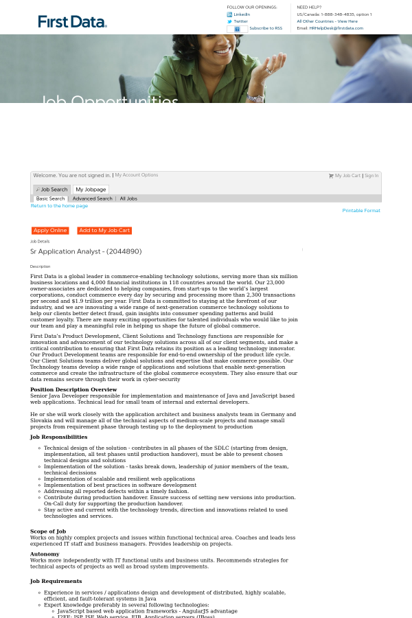 applications analyst job description