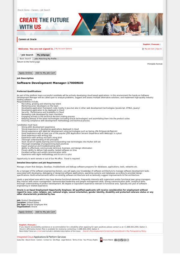 product development manager job description