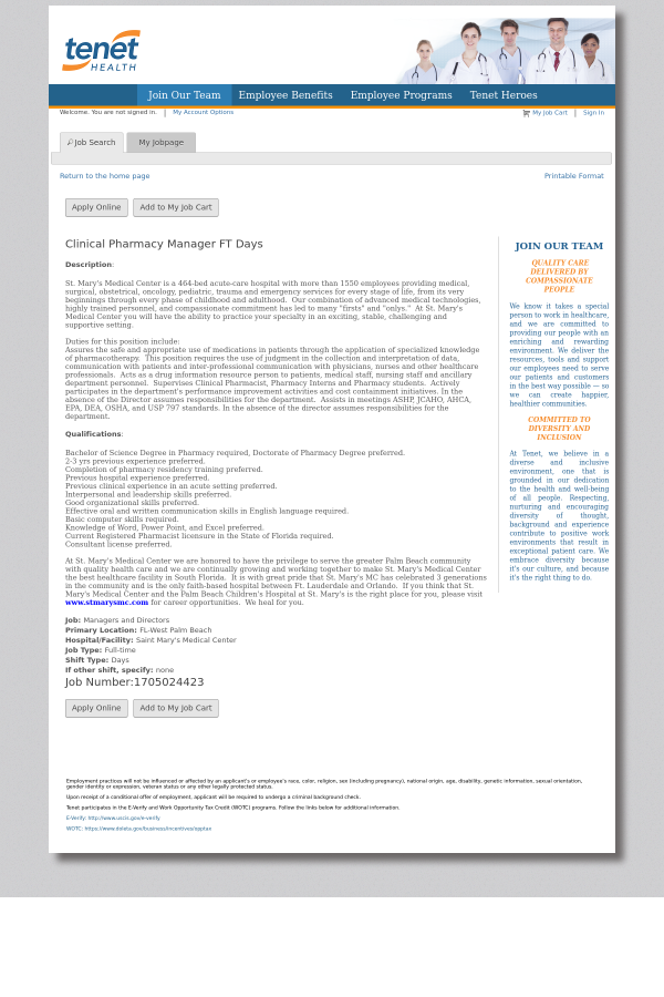 pharmacy manager job description
