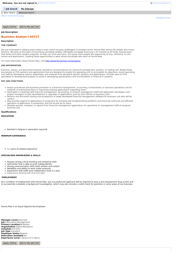 business operations specialists job description