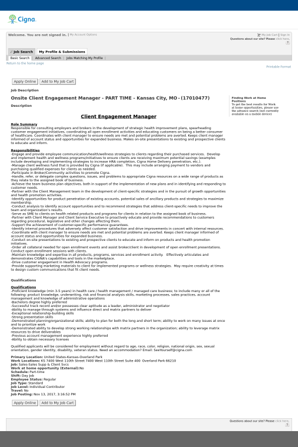 client engagement manager