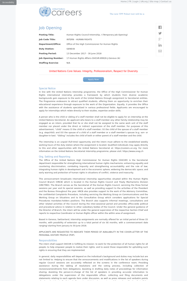 human rights council internship i temporary opening job at cover letter for un internship