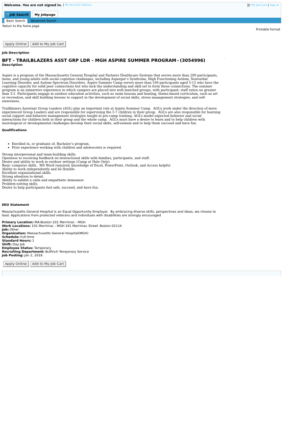 fun temporary jobs