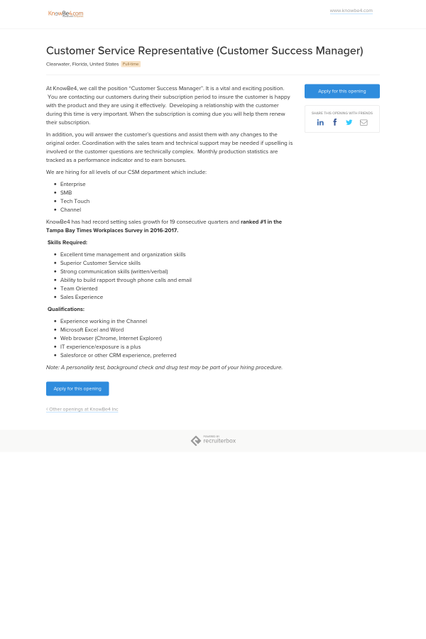 customer service representative customer success manager job at skills needed to be a customer service representative
