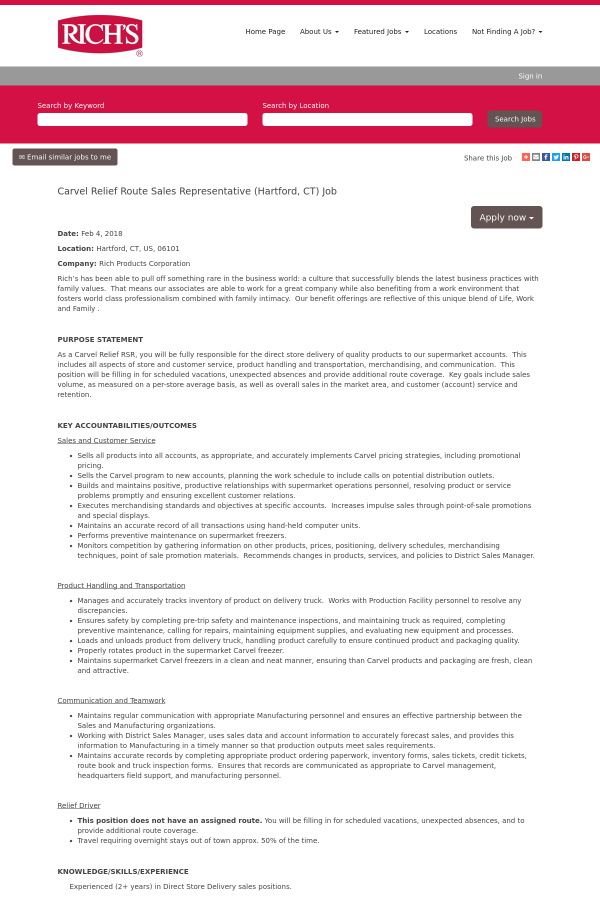 route sales representative