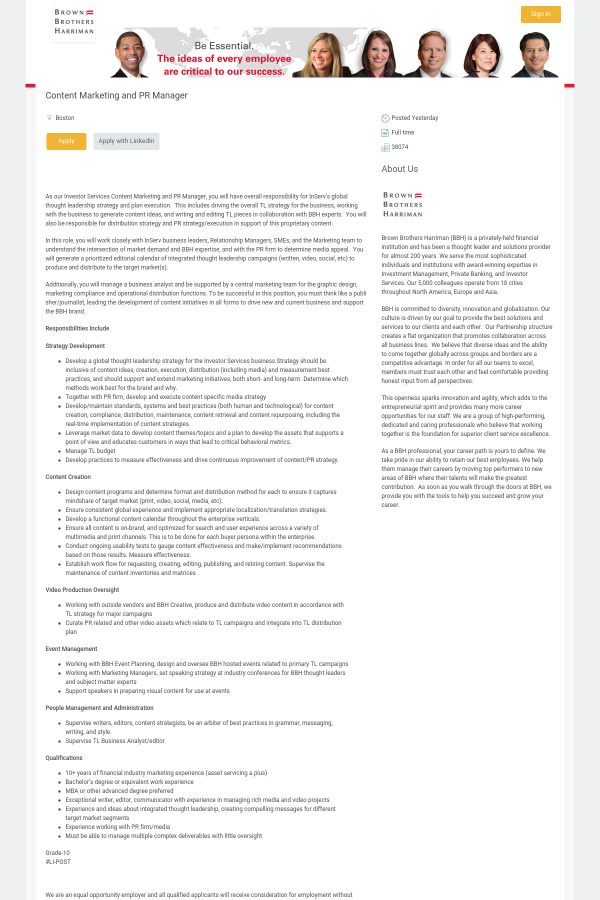 pr manager job description