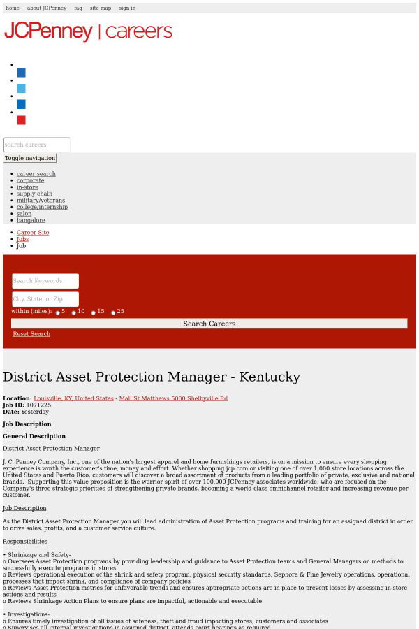 walmart asset protection asset protection manager asset protection
