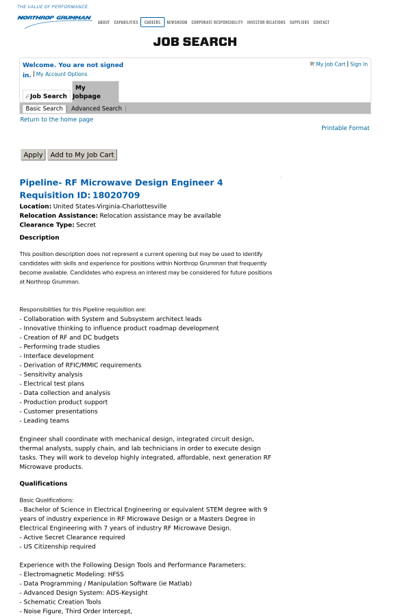 Northrop Grumman Corporation Northrop Grumman Corporation