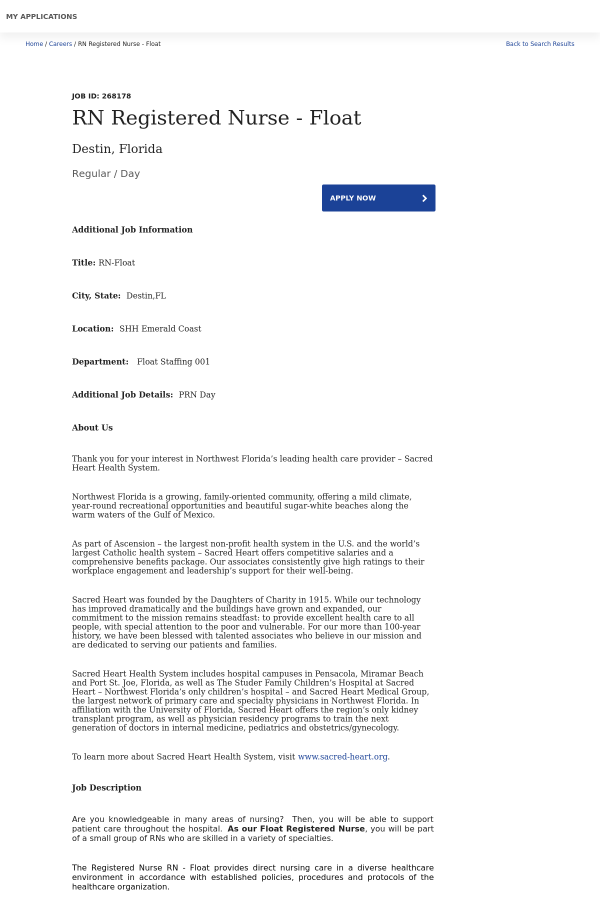 registered nurse registered nurse float job at ascension health in float nurse