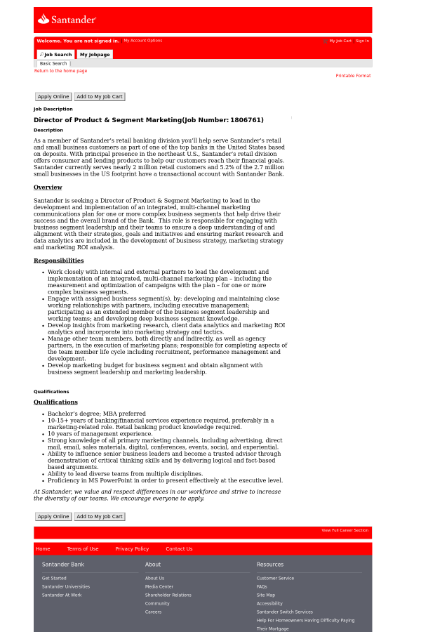 santander bank careers santander bank careers