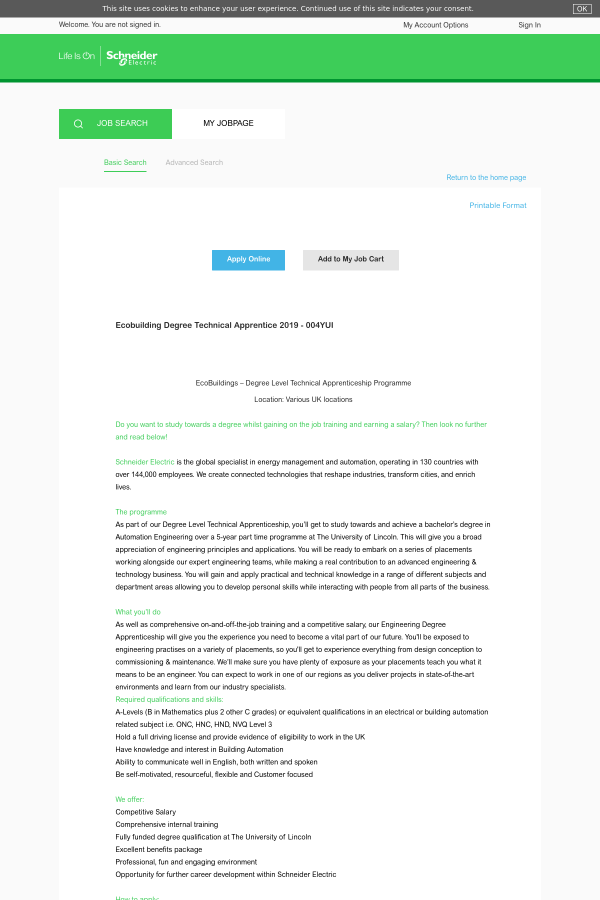 ecobuilding degree technical apprentice 2019 job at schneider job search by degree
