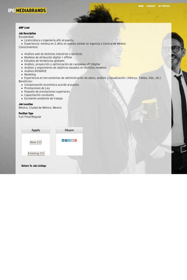amp lead job at mediabrands in mexico city mexico 15602048