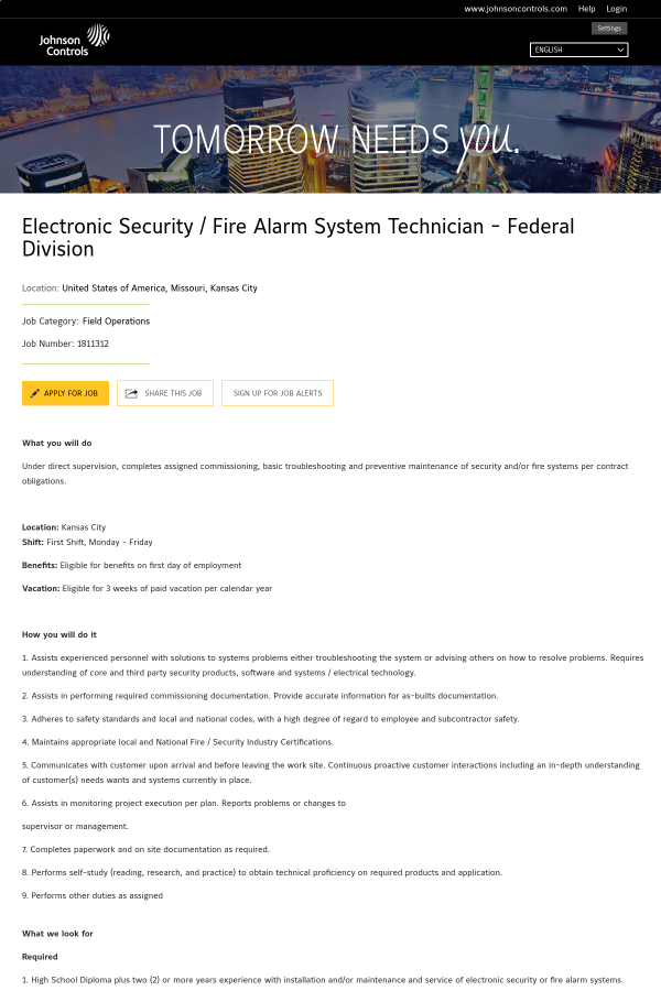 Alarm System Jobs The O Guide