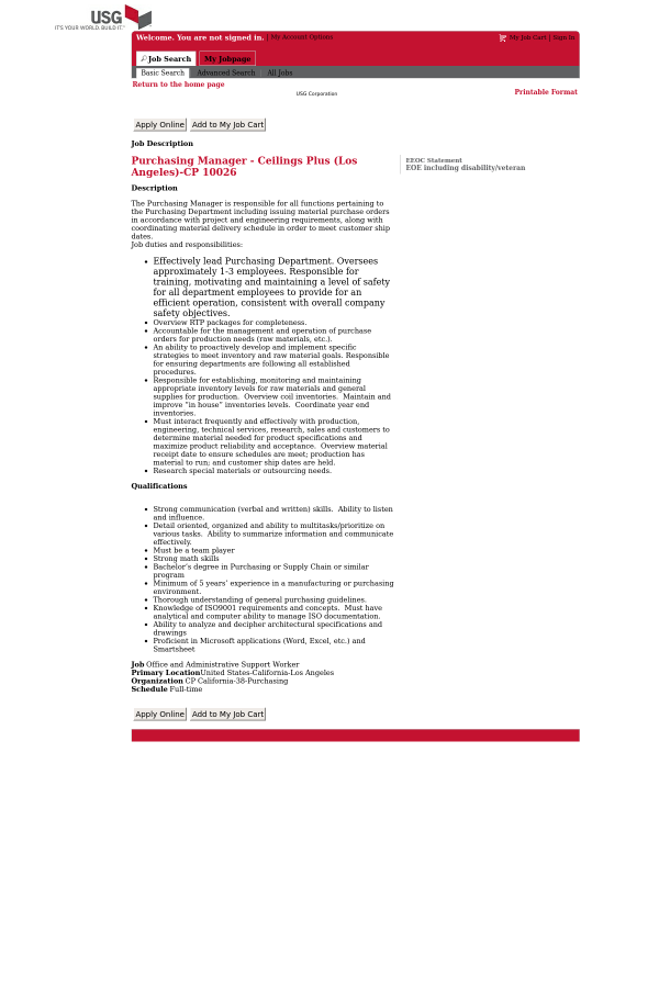 Purchasing Manager Ceilings Plus Los Angeles Purchasing Manager Ceilings Plus Los Angeles