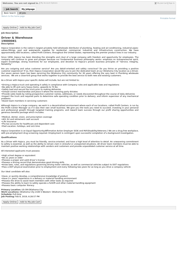 In oklahoma Jobs western