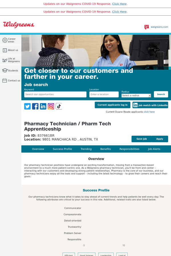 Pharmacy Technician / Pharm Tech Apprenticeship job at