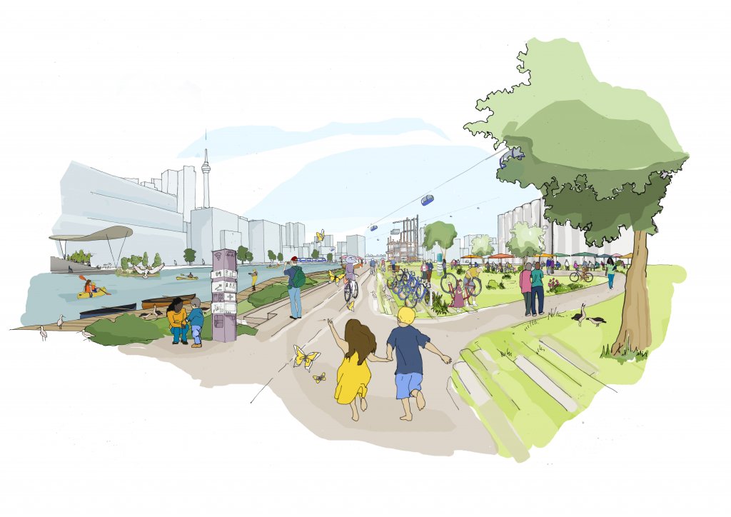 A vision of what Sidewalk Labs' Quayside area may look like.