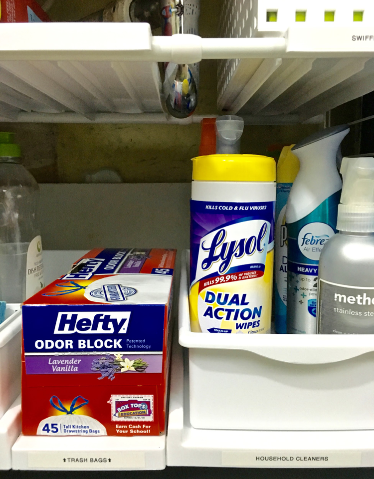 How I Organized Around And Under My Kitchen Sink How I Organized Around And Under My Kitchen Sink