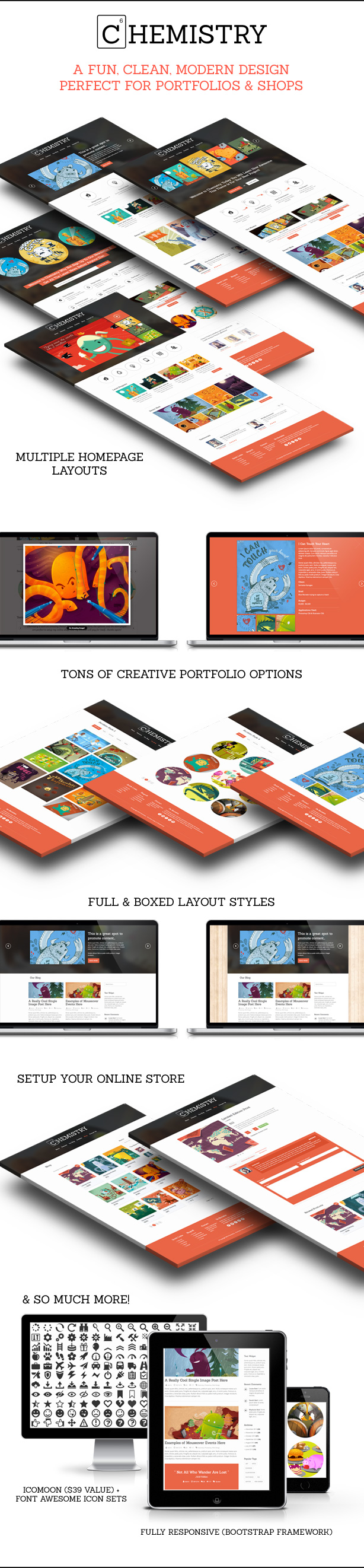 Chemistry - Responsive Portfolio & Shop Template - 2