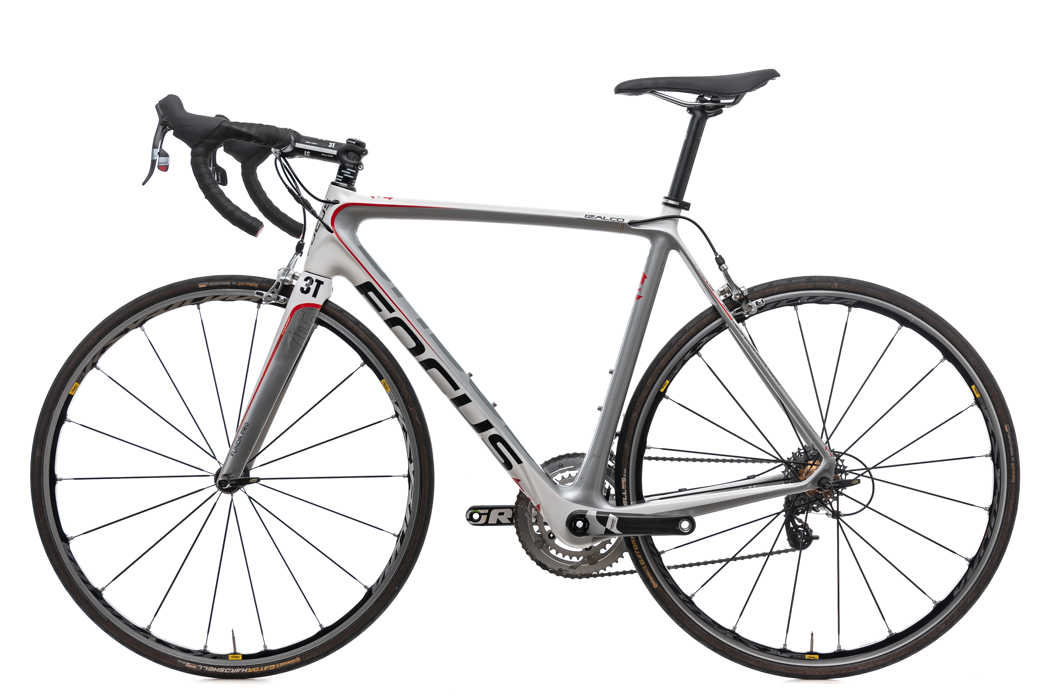 2011 Focus Izalco Pro 3.0 Road Bike Large Carbon SRAM Red 10 Speed 3T