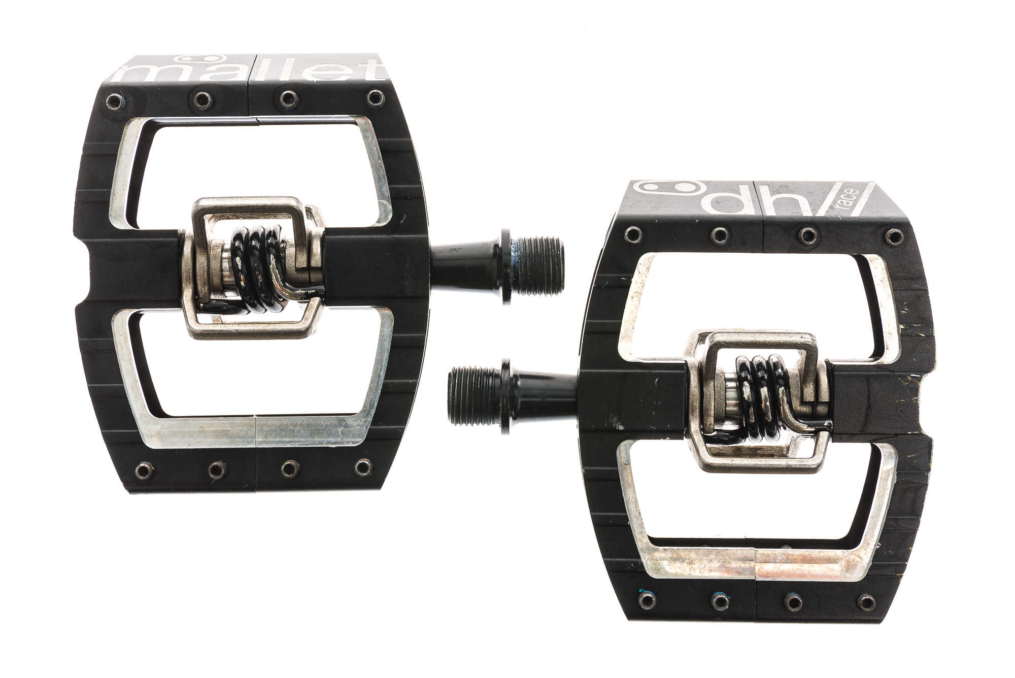 Crank Brothers Mallet DH Race Pedals Clipless Black/Silver Good eBay