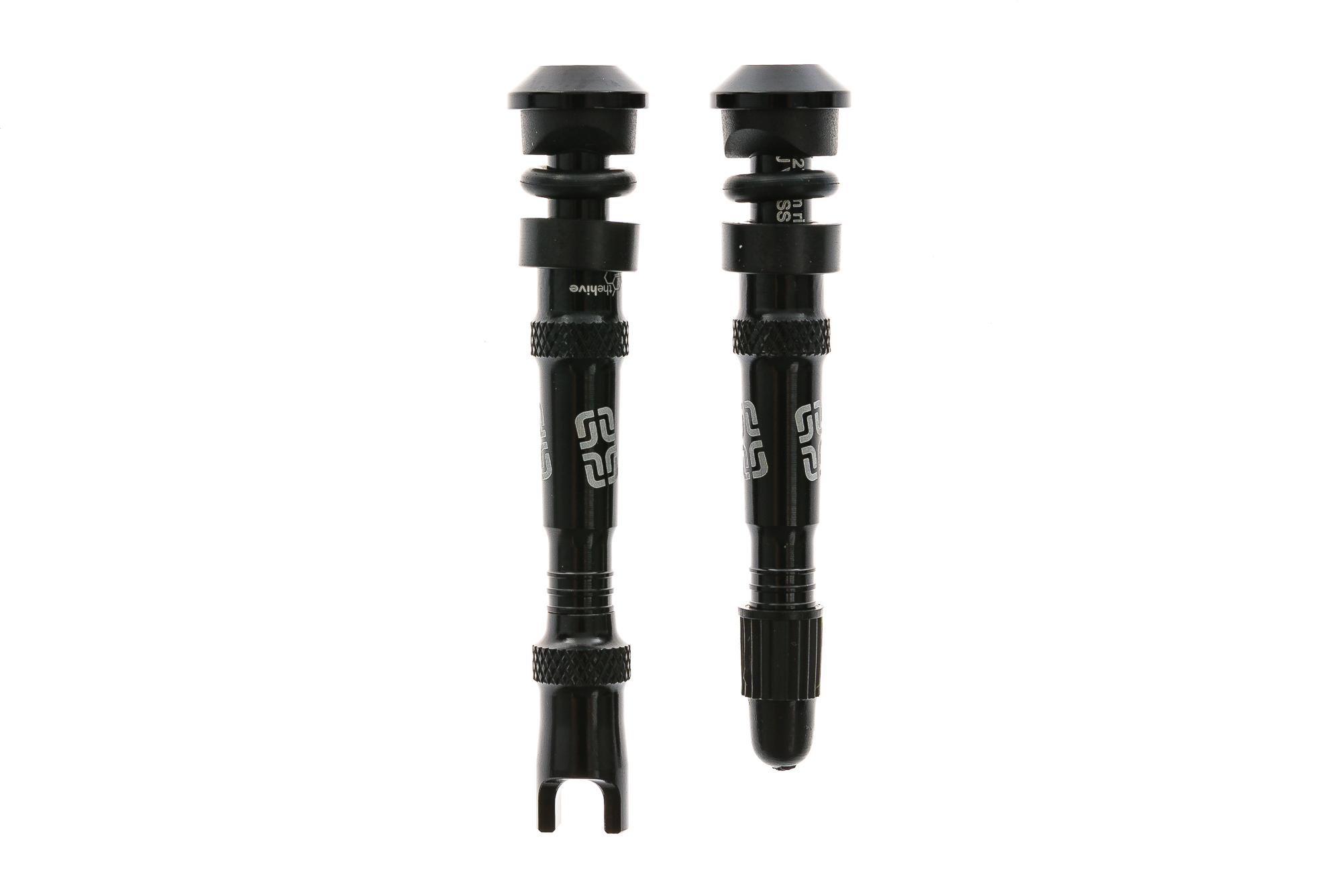 black tubeless valves