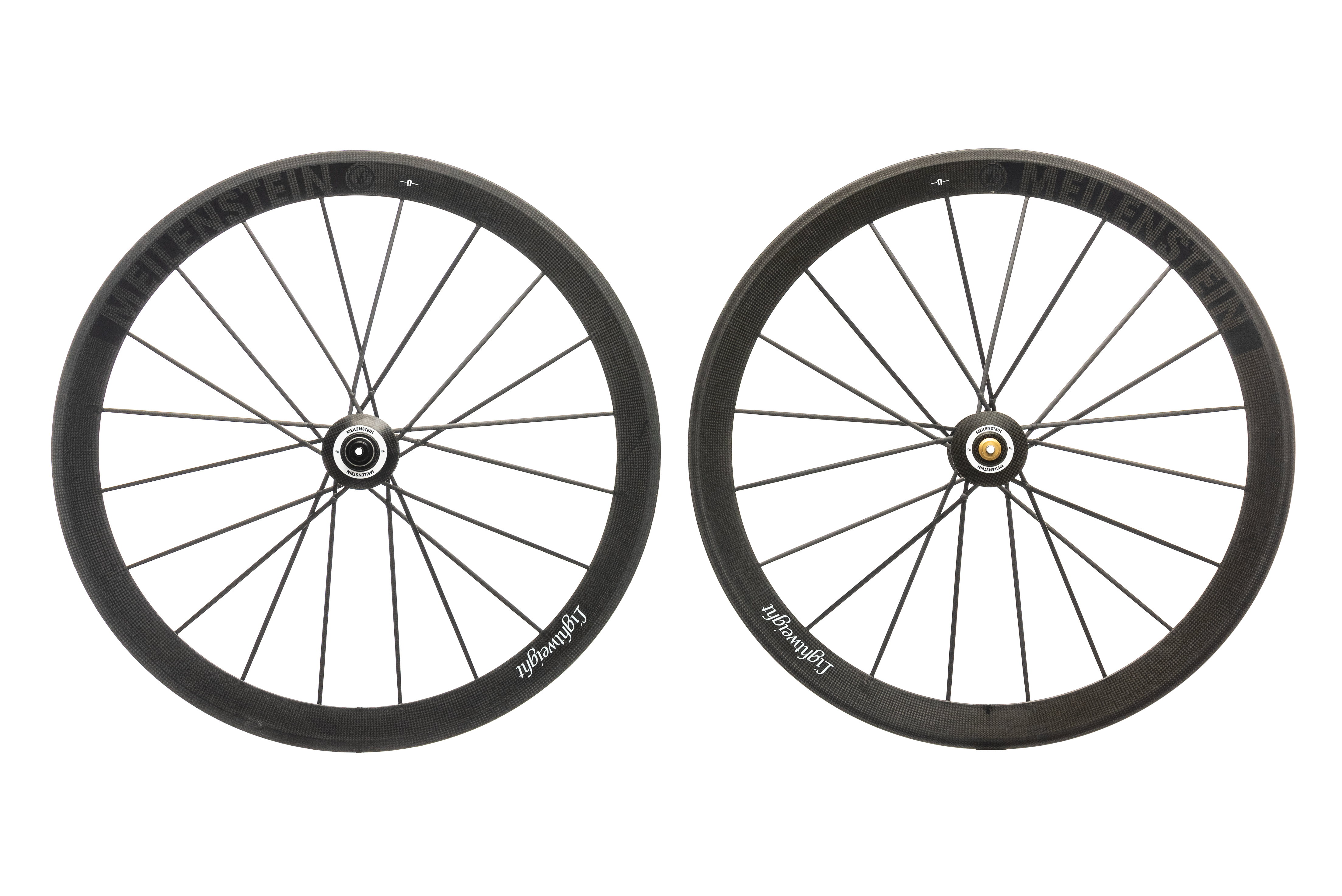 Lightweight Meilenstein Road Bike Wheelset 700c Carbon Tubular Shimano