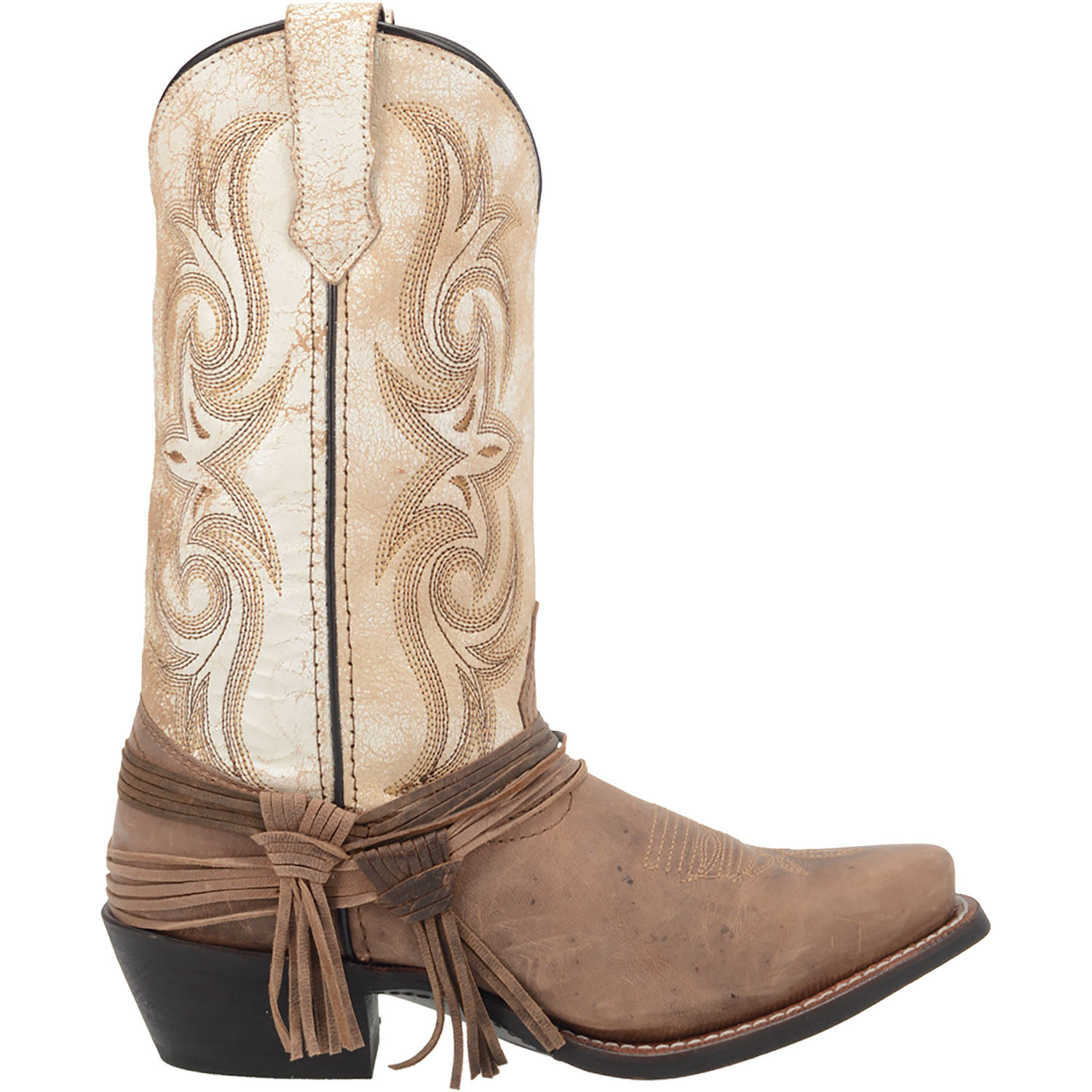 Laredo Womens Myra Cowboy Boots Leather Sand/White - Picture 11 of 64