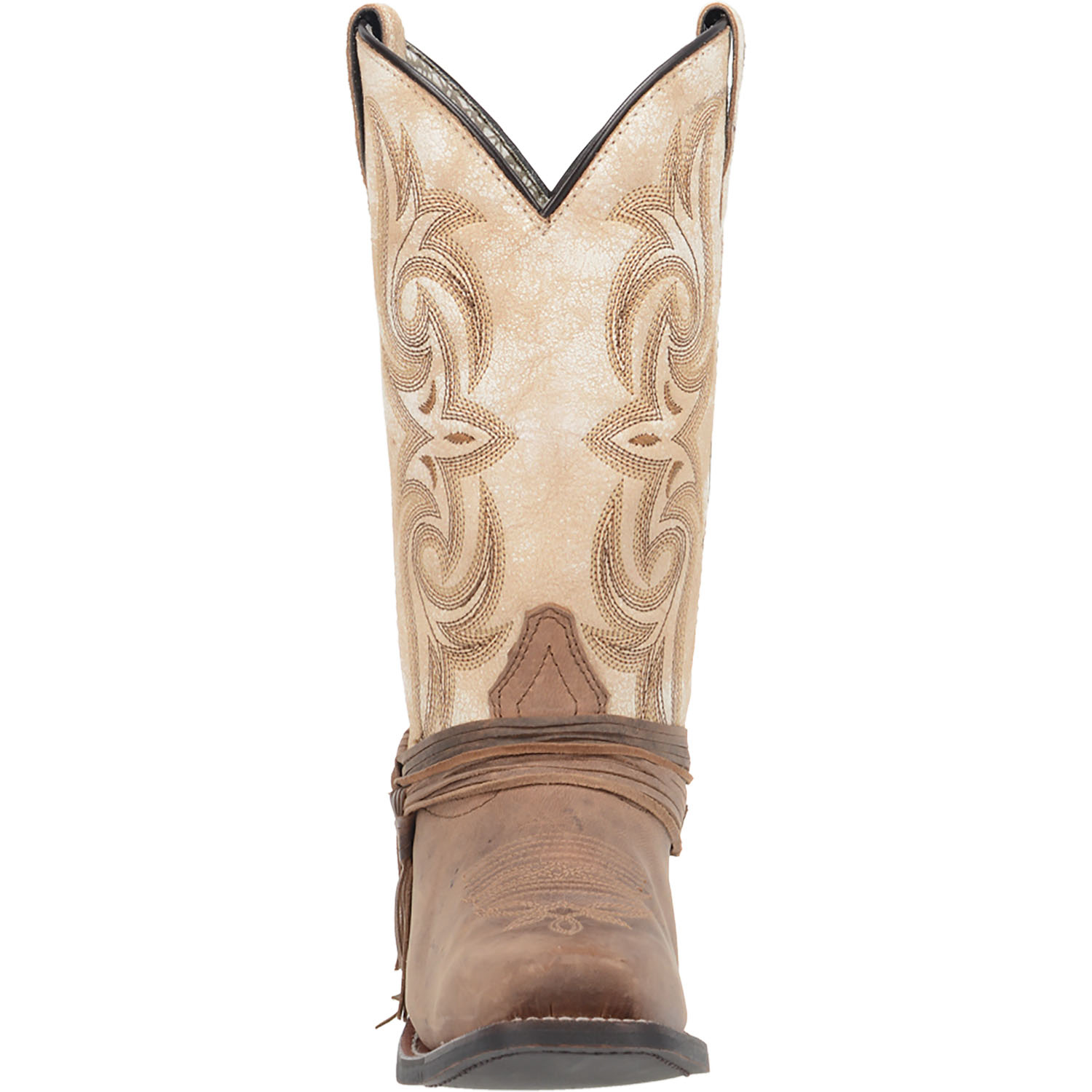 Laredo Womens Myra Cowboy Boots Leather Sand/White - Picture 14 of 64